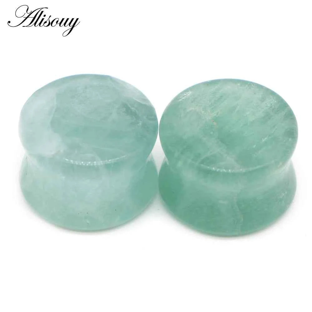 Alisouy 2PCS Natural Organic Stone Ear Plugs