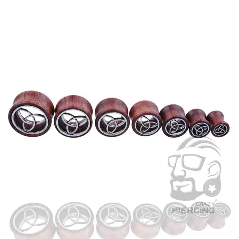 2pcs Wood Flesh Ear Plugs Tunnels Ear Piercings Earlets Saddle Woodern Earring Expander Gauge Double Flare Body Jewelry Piercing