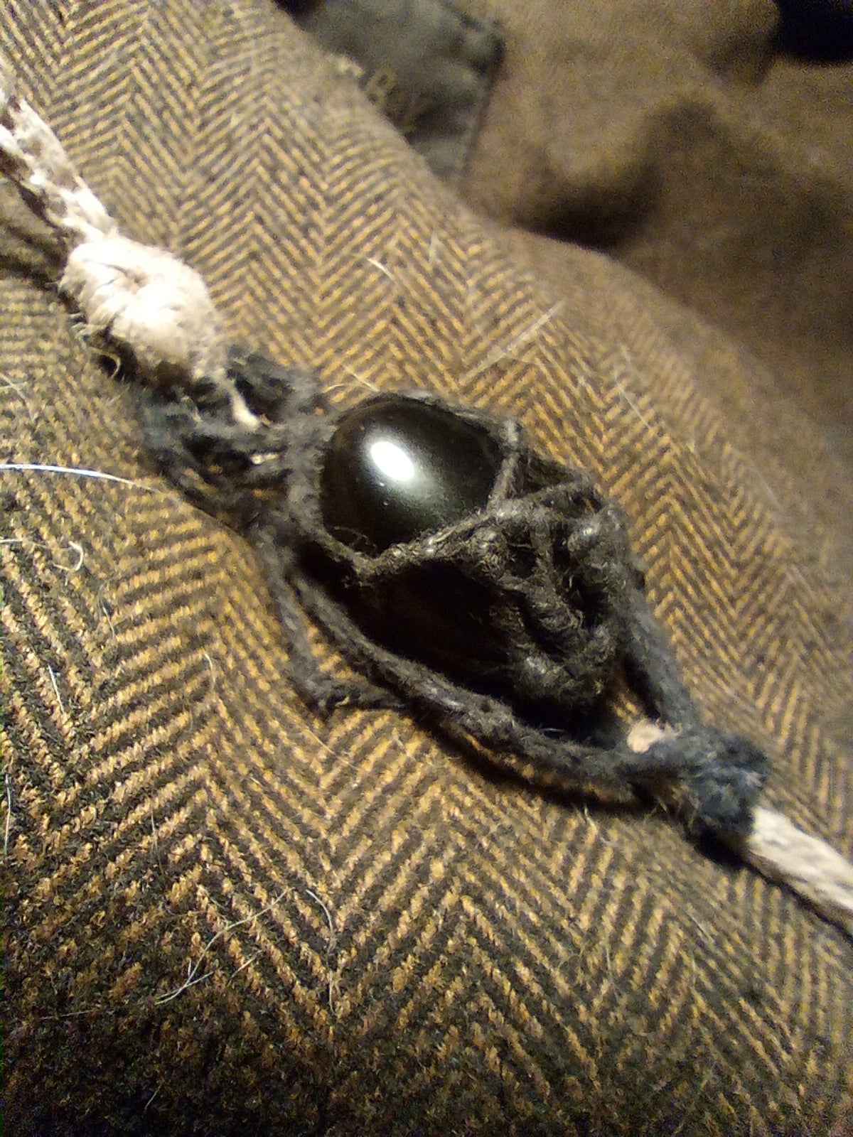 Obsidian Spider. Hemp Art