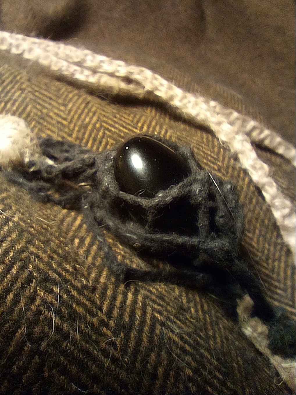 Obsidian Spider. Hemp Art