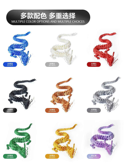 3d-printed Chinese dragon ornaments handicrafts can move the joints - Pedlar's Attic