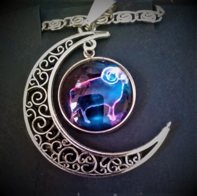 Moon Zodiac Pendant