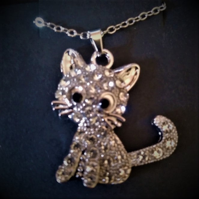 White Rhinestone Cat