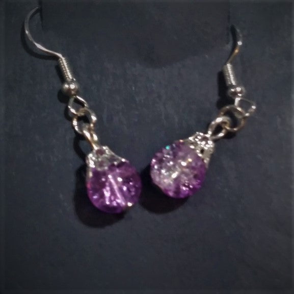 Cracked Glass Earrings