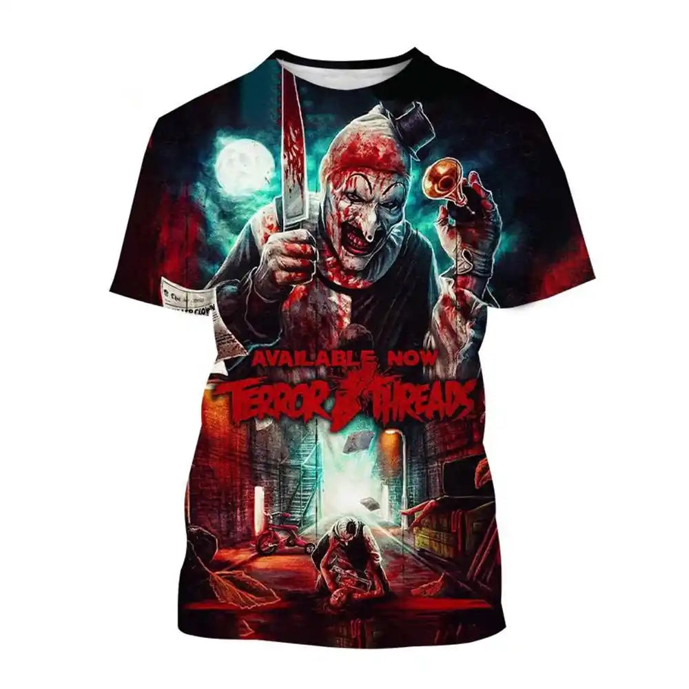 The Laughing Dark —Clown Horror  3D Print Tee