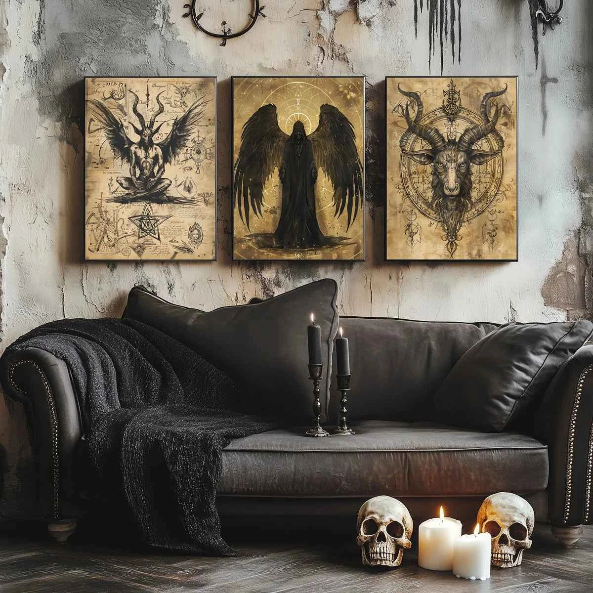 Frameless Gothic Wall Art