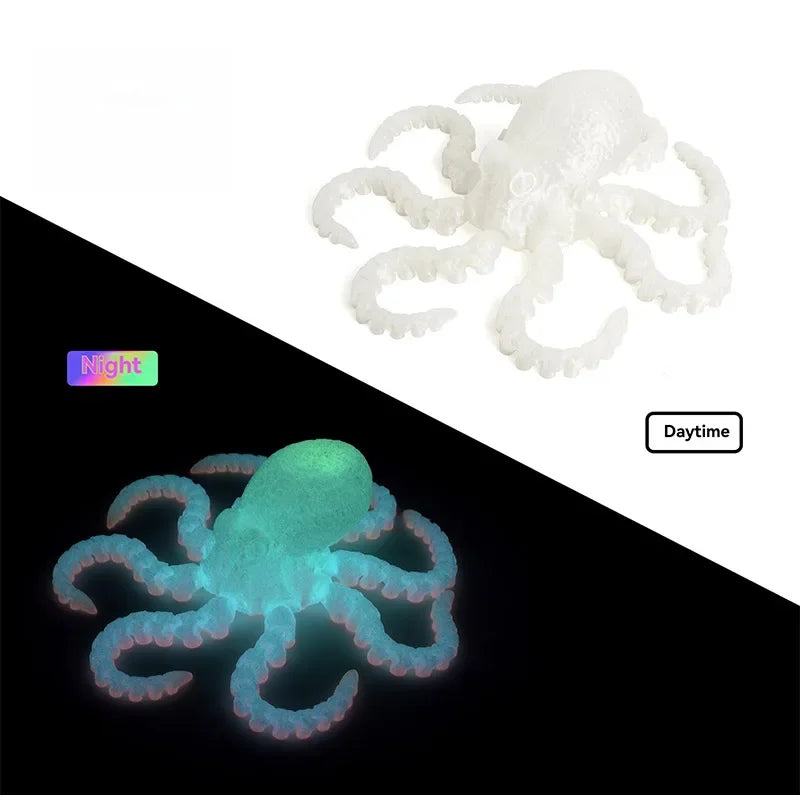 3D Printed Octopus Ornament Creative Animal Landscape Decorations Simulated Octopus Desktop Home Model Party Children's Gift