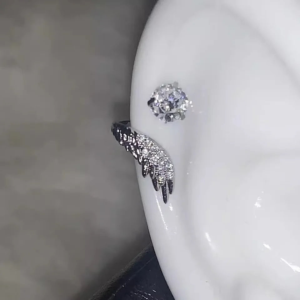 Whisper of Wings — Zircon Wing Ear Cuff