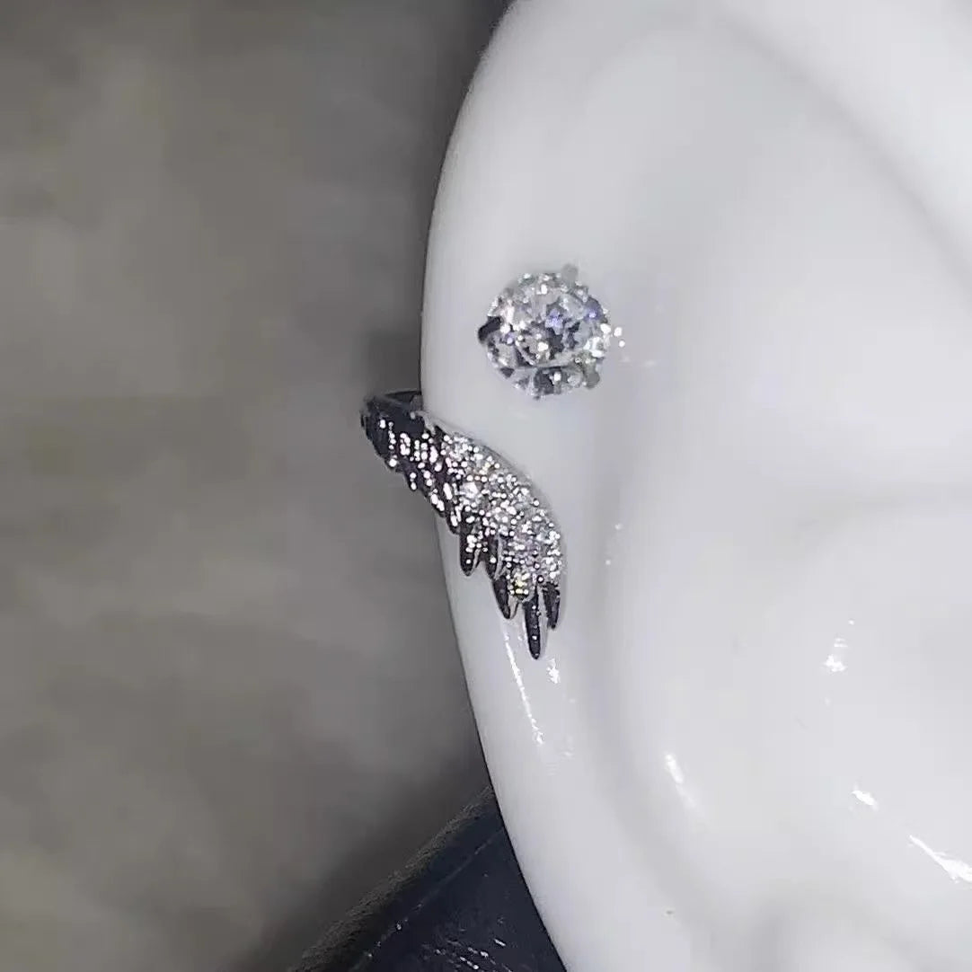 Whisper of Wings — Zircon Wing Ear Cuff