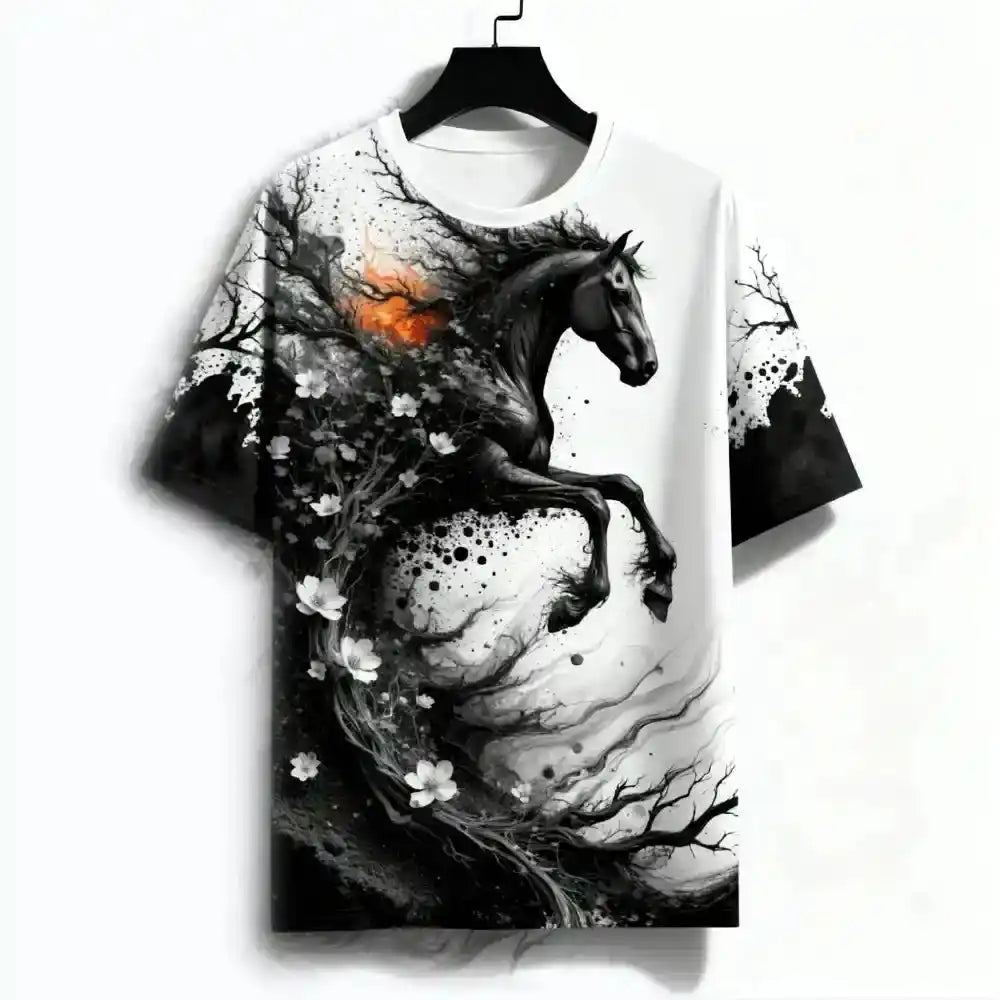 Wild Spirit – Horse 3D Print Unisex Tee