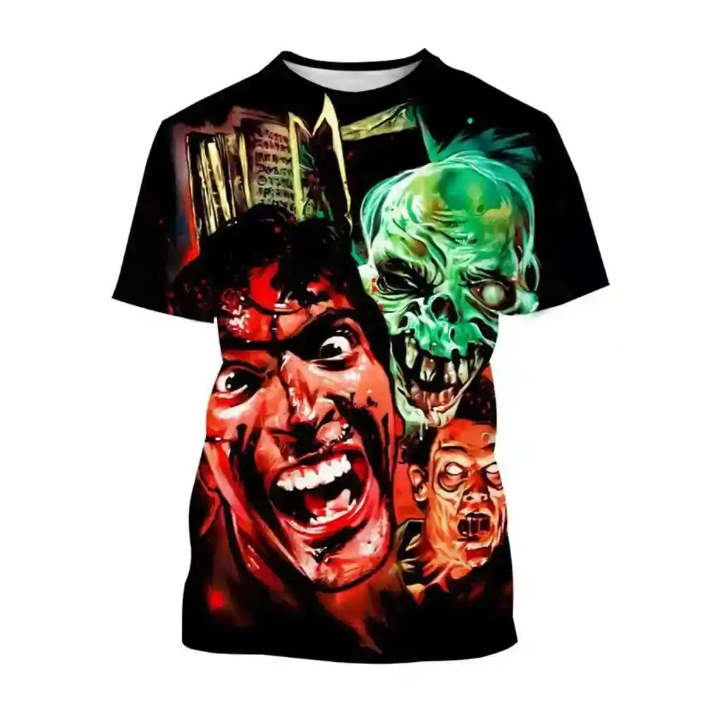 Deadite Rising – Evil Dead 3D Horror Print Tee