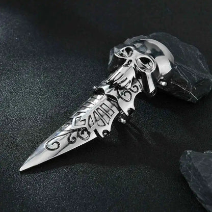 Dragon Eagle Skull Joint Knuckle Full Finger Claw Ring - Pedlar's Attic