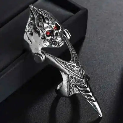Dragon Eagle Skull Joint Knuckle Full Finger Claw Ring - Pedlar's Attic