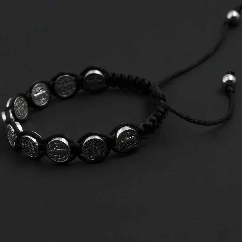 Handmade St. Benedict Medal Bracelet