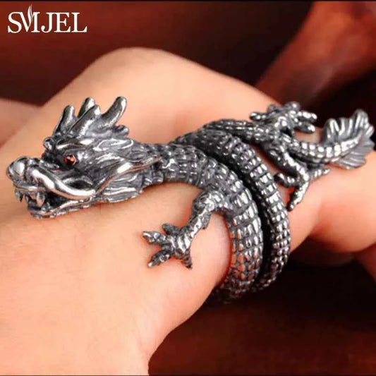 Dragon Ring and other variations Ancient Silver Color