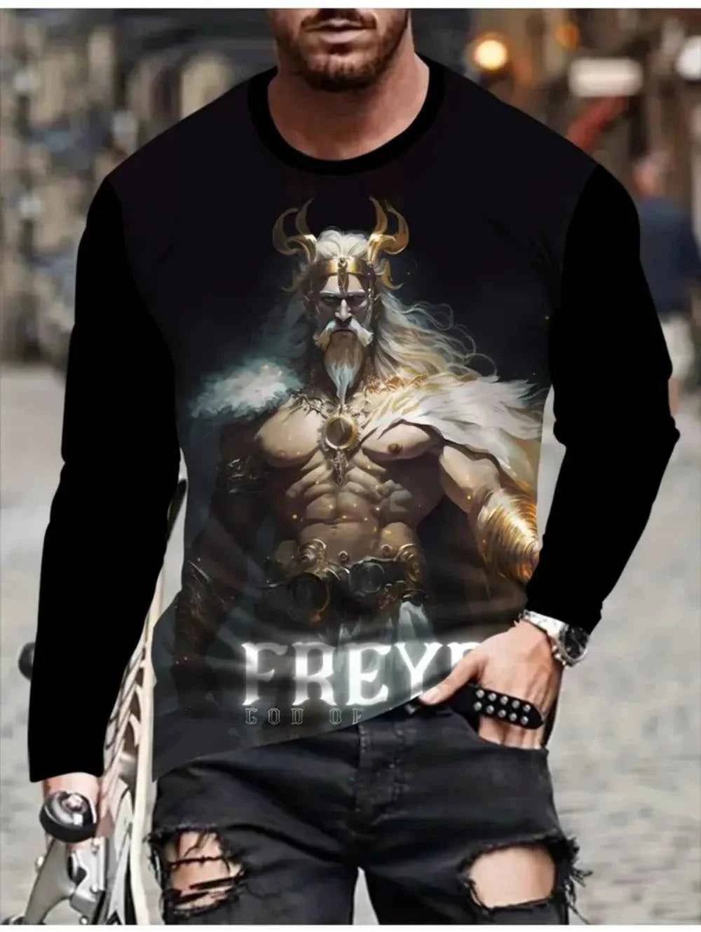Men Cool Mythical gods Characters Graphics shirts