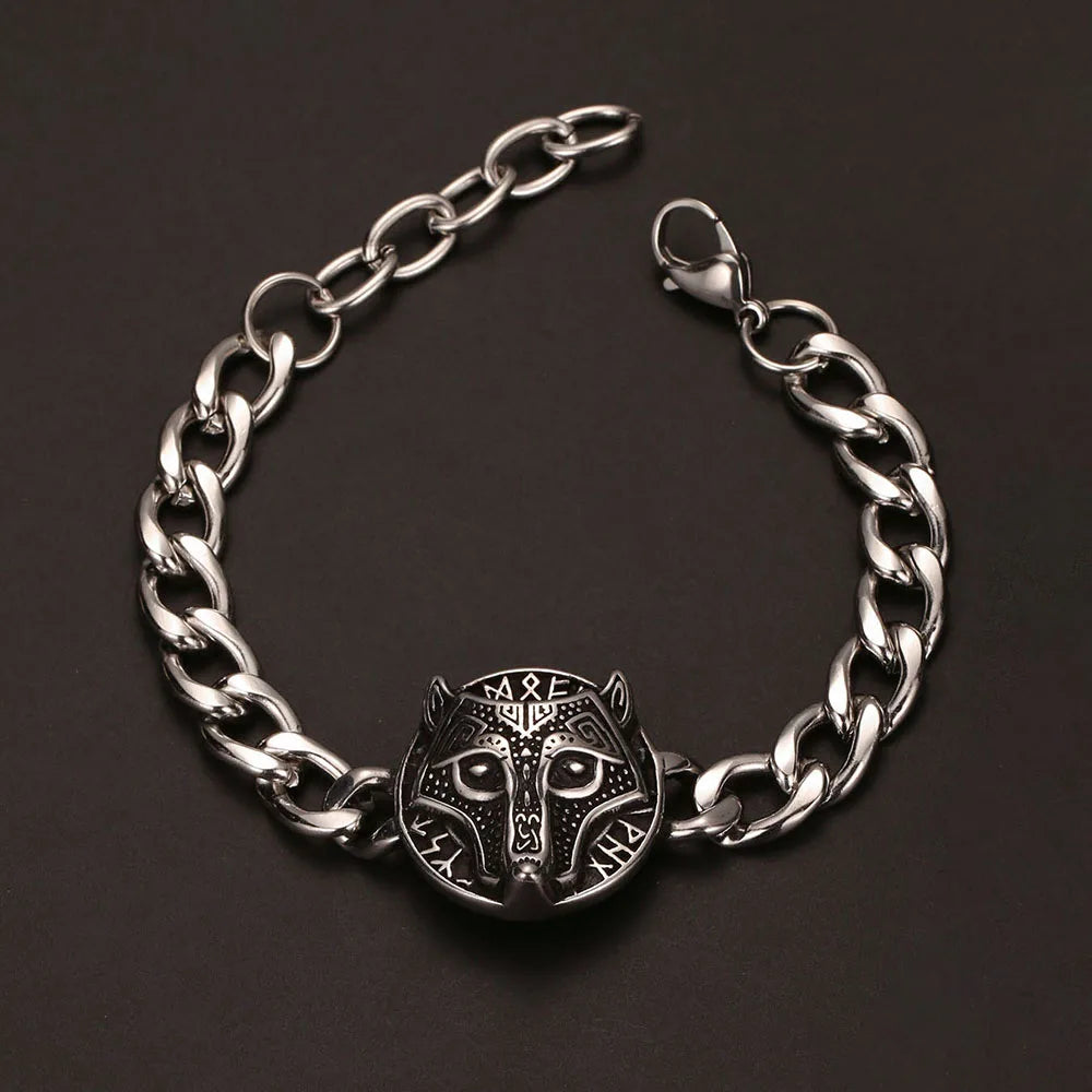 The Wolfsong Bracelet — Norse Rune Viking Bracelet