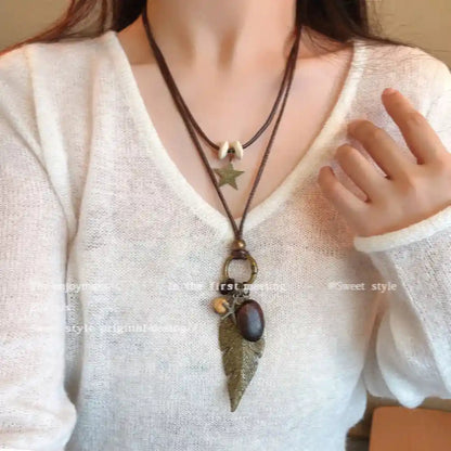 Retro Ethnic Style Bohemian Long Pendant - Pedlar's Attic