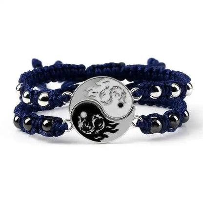2Pcs/set Dragon Tai Chi Gossip Braided Bracelets lots of styles - Pedlar's Attic