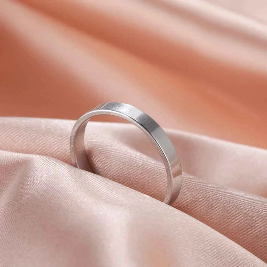 Dreamtimes Chic Simple Round Band Rings For Women Men 3 Colors Stainless Steel Engagement Female Ring Gifts 2023 Jewelry