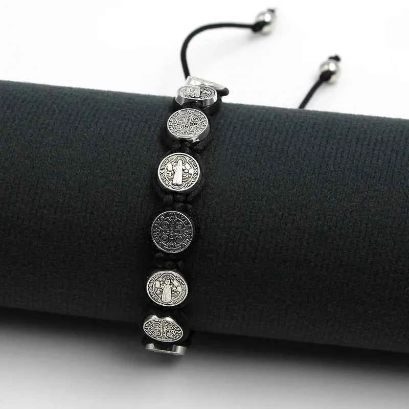 Handmade St. Benedict Medal Bracelet