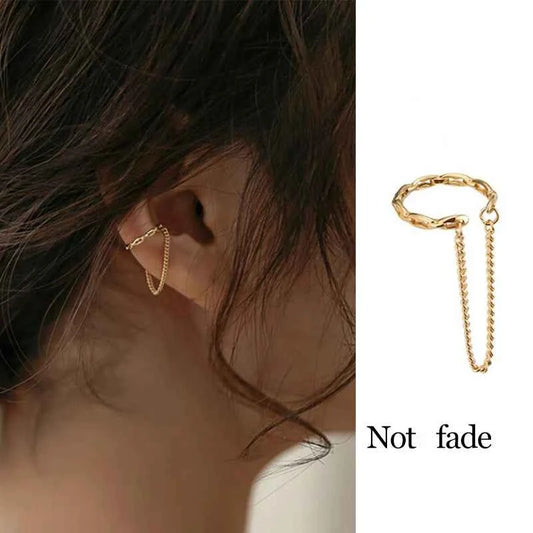 1 Pc 2025 Fashion Minilist No Piercing Ear Cuff Earrings for Woman Fake Piercing Earcuff Clips Earrings for Women Cuffs Jewelry - Pedlar's Attic