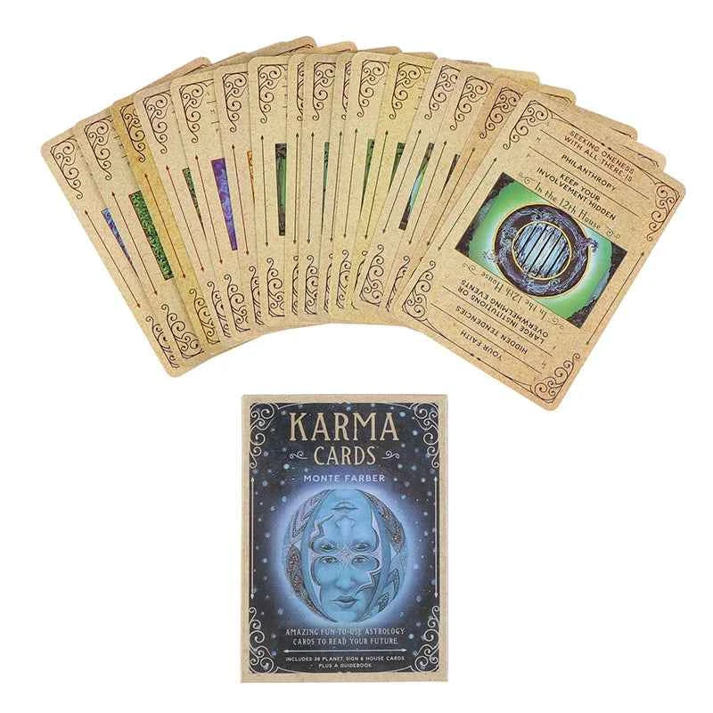 Karma Oracle Tarot Cards Toy  Family Party Leisure Table Game Play Card Fortune Prophecy Telling Divination