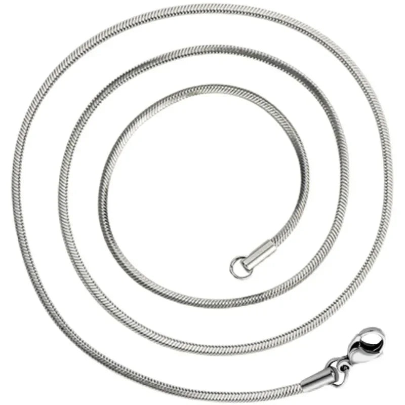 Ashen Veil Snake Chain — 925 Sterling Silver