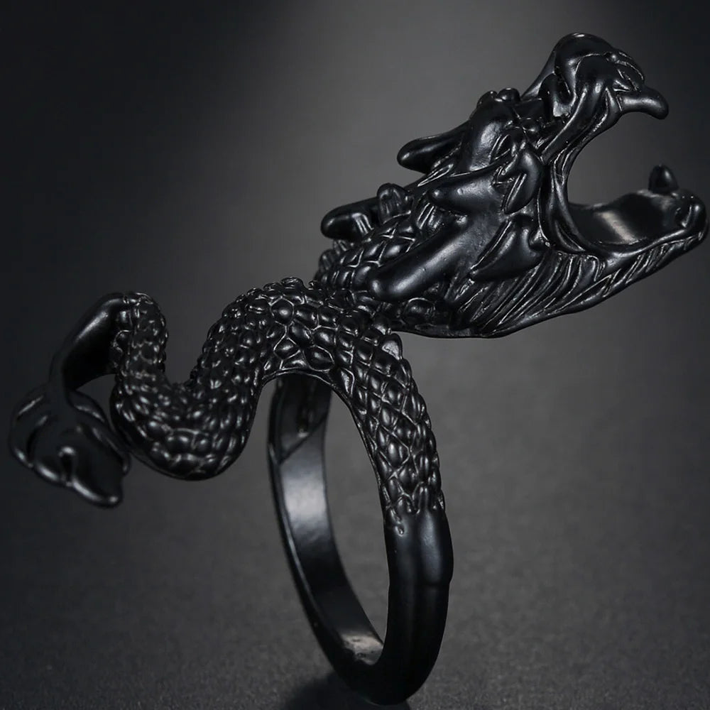 The Drawer Knows — Skull, Dragon & Snake Adjustable Rings - Pedlar's Attic