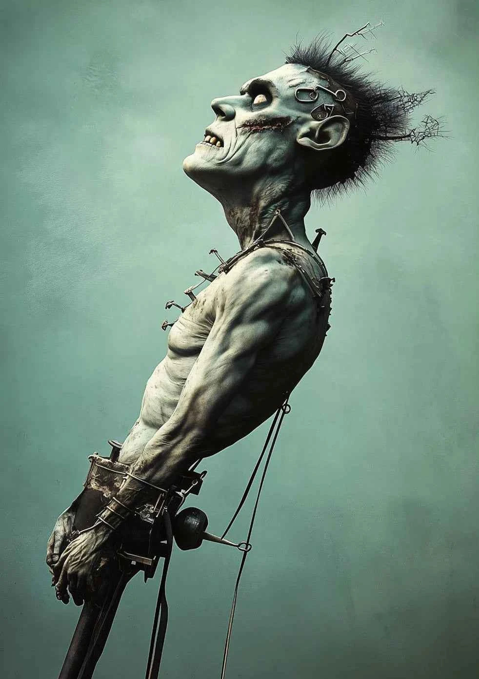 Victoria Style Skull Banquet Fallen Angels Dark Fantasy Art