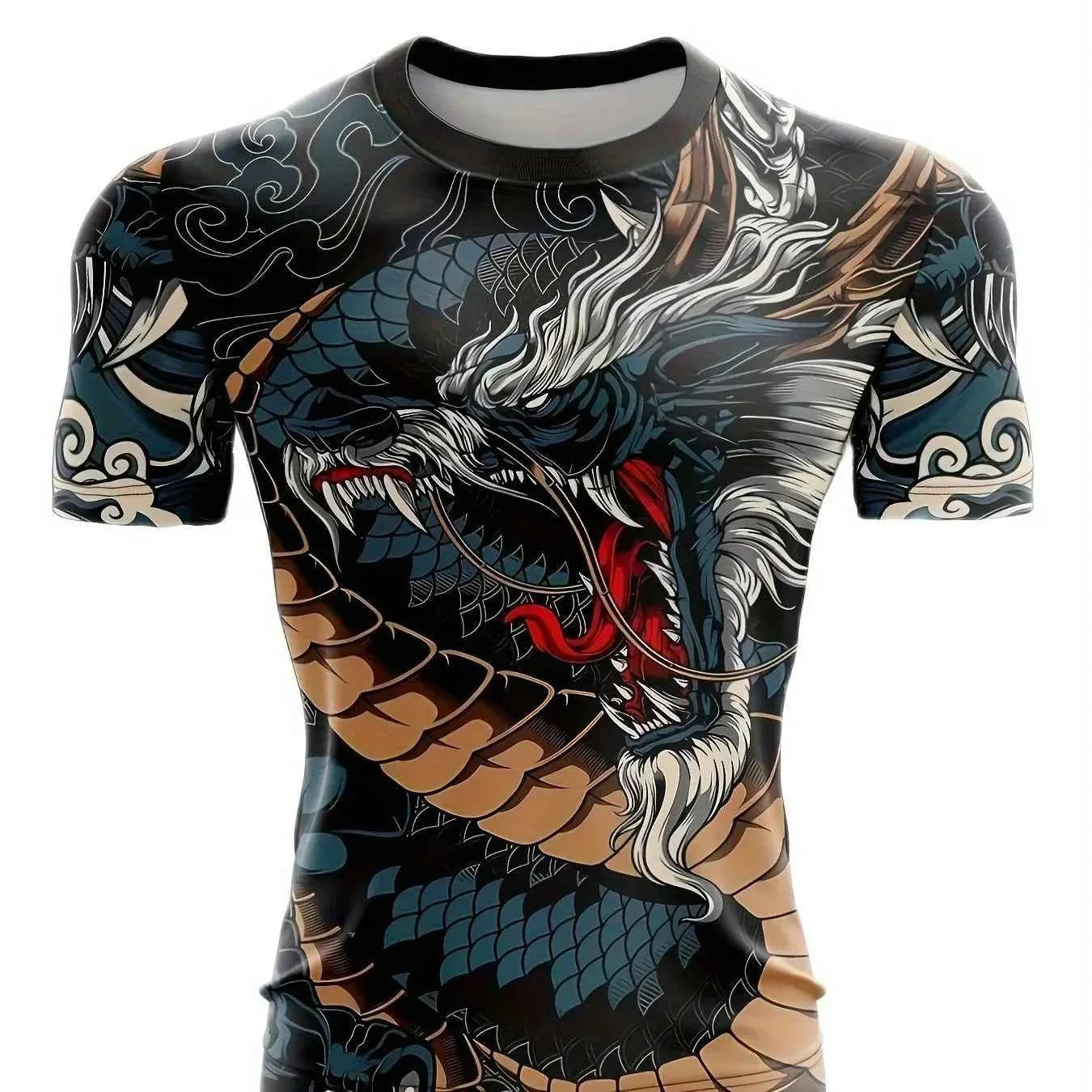 Animated Dragon 3D Printed T-shirt