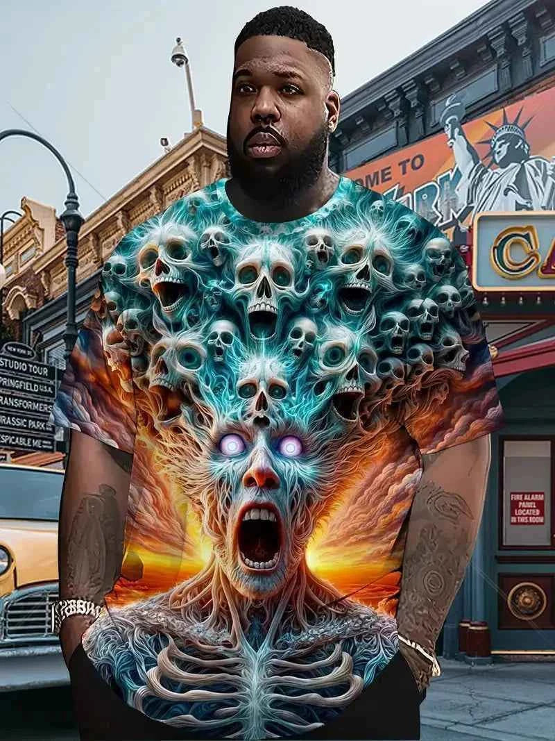 3D Printed Men's T Shirt Horror 4