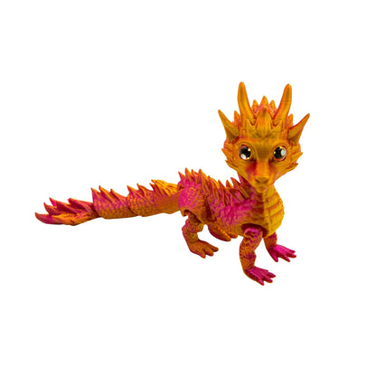 3d Printed Steam Technology Dinosaur Animal Toys Home Room Car Ornaments Joints Can Move Freely Steam Technology Flying Dragon - Pedlar's Attic