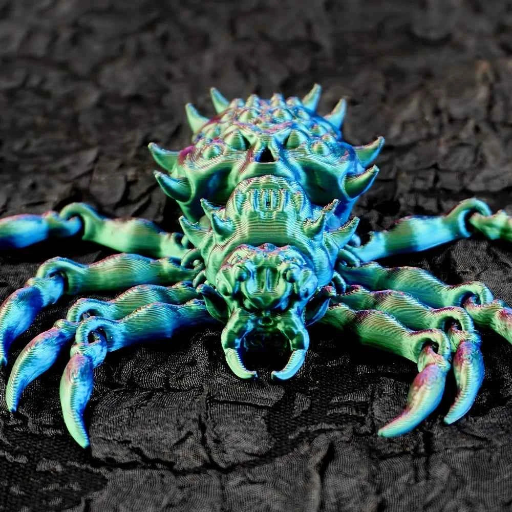 1pc 3D Printed Spider Model, Horror Novelty, Swivel Joint, Dynamic Animal Figurine