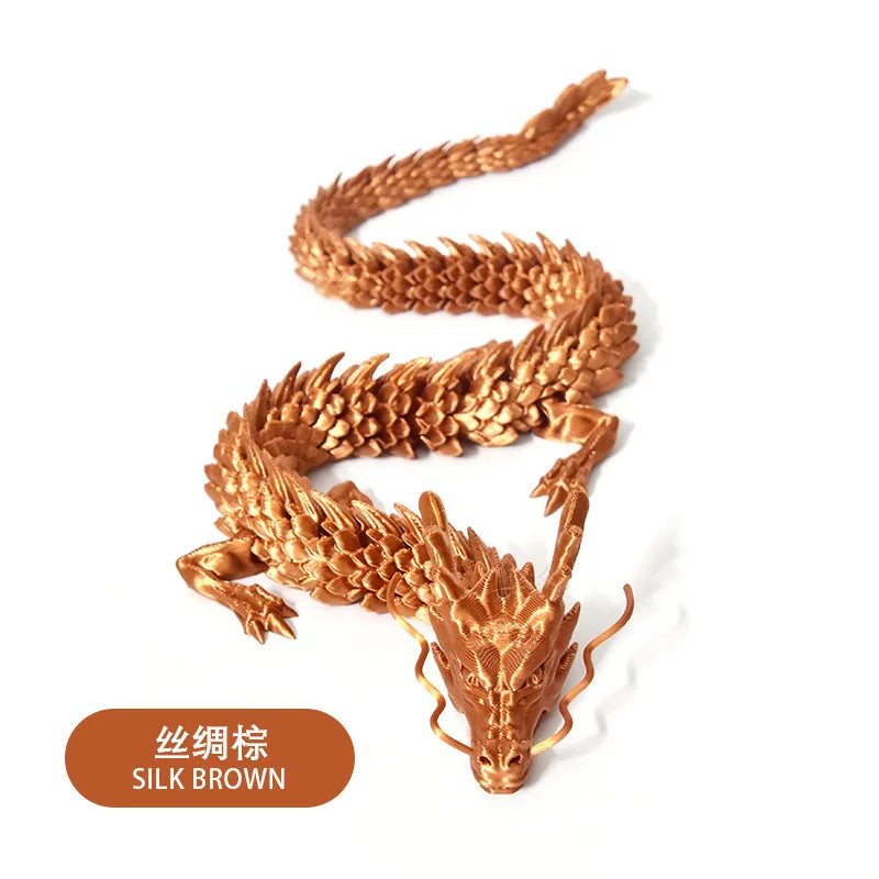3d-printed Chinese dragon ornaments handicrafts can move the joints