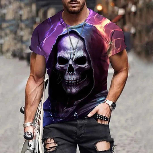 awesome, skull Men's T-shirt 4