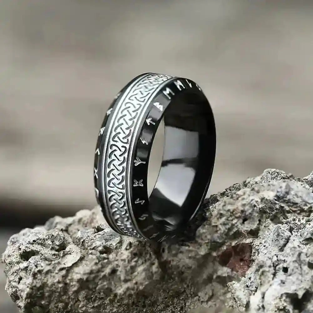 Vintage Odin Norse Viking Amulet Rune Rings - Pedlar's Attic