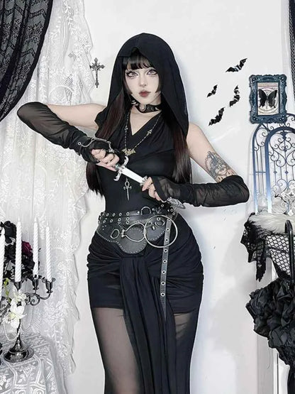 AltGoth Harajuku Dark Goth Dress - Pedlar's Attic