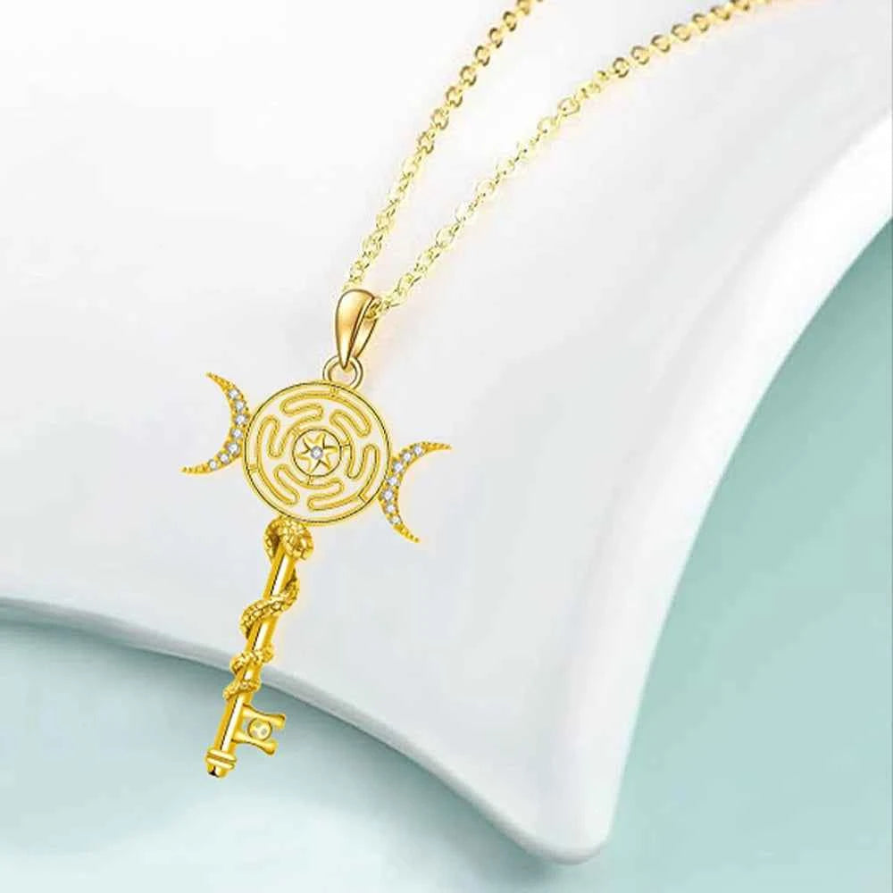 Hekate Wheel Pendant Necklace