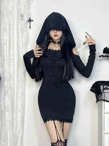 AltGoth Cyber Punk Mall Gothic Dress - Pedlar's Attic