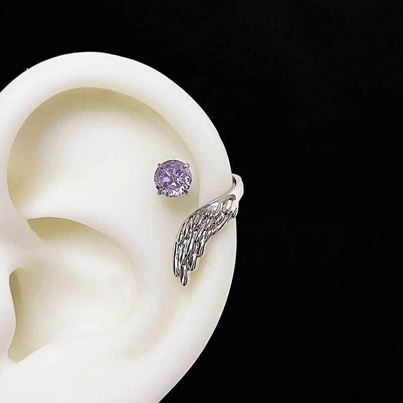 Whisper of Wings — Zircon Wing Ear Cuff