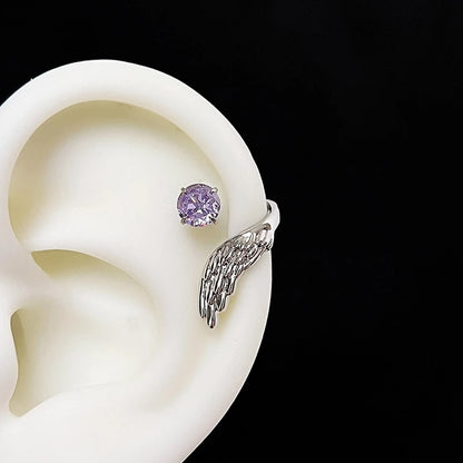 Whisper of Wings — Zircon Wing Ear Cuff