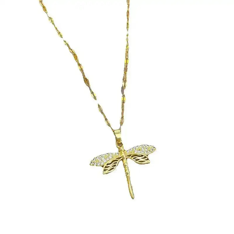Wings of the Wandering Soul — Dragonfly Pendant Necklace