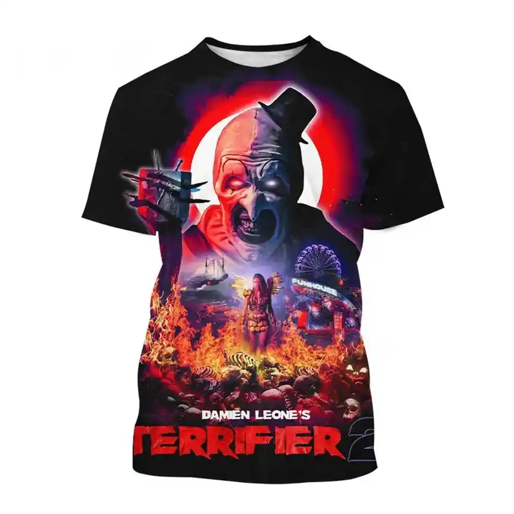 The Laughing Dark —Clown Horror  3D Print Tee