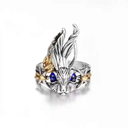 Retro Alice Wonderland Rabbit Ring Punk Gothic - Pedlar's Attic
