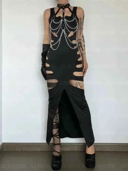 AltGoth Harajuku Gothic Dark Dress - Pedlar's Attic