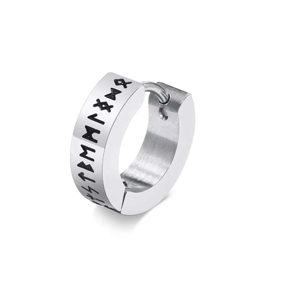 Norse Viking Runes Ear Clips Earrings