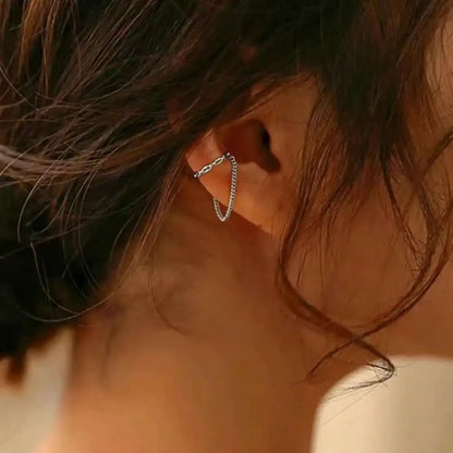1 Pc 2025 Fashion Minilist No Piercing Ear Cuff Earrings for Woman Fake Piercing Earcuff Clips Earrings for Women Cuffs Jewelry - Pedlar's Attic