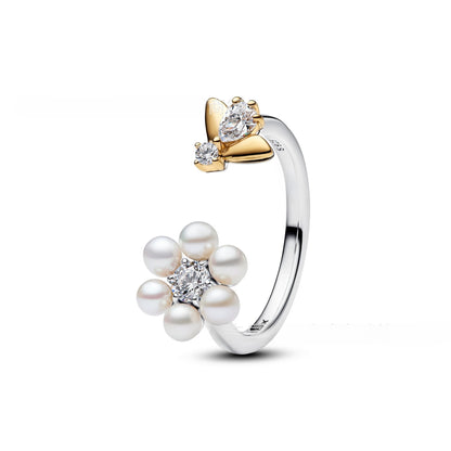 Aether-Reach Ring — 925 Sterling Silver Heart & Butterfly