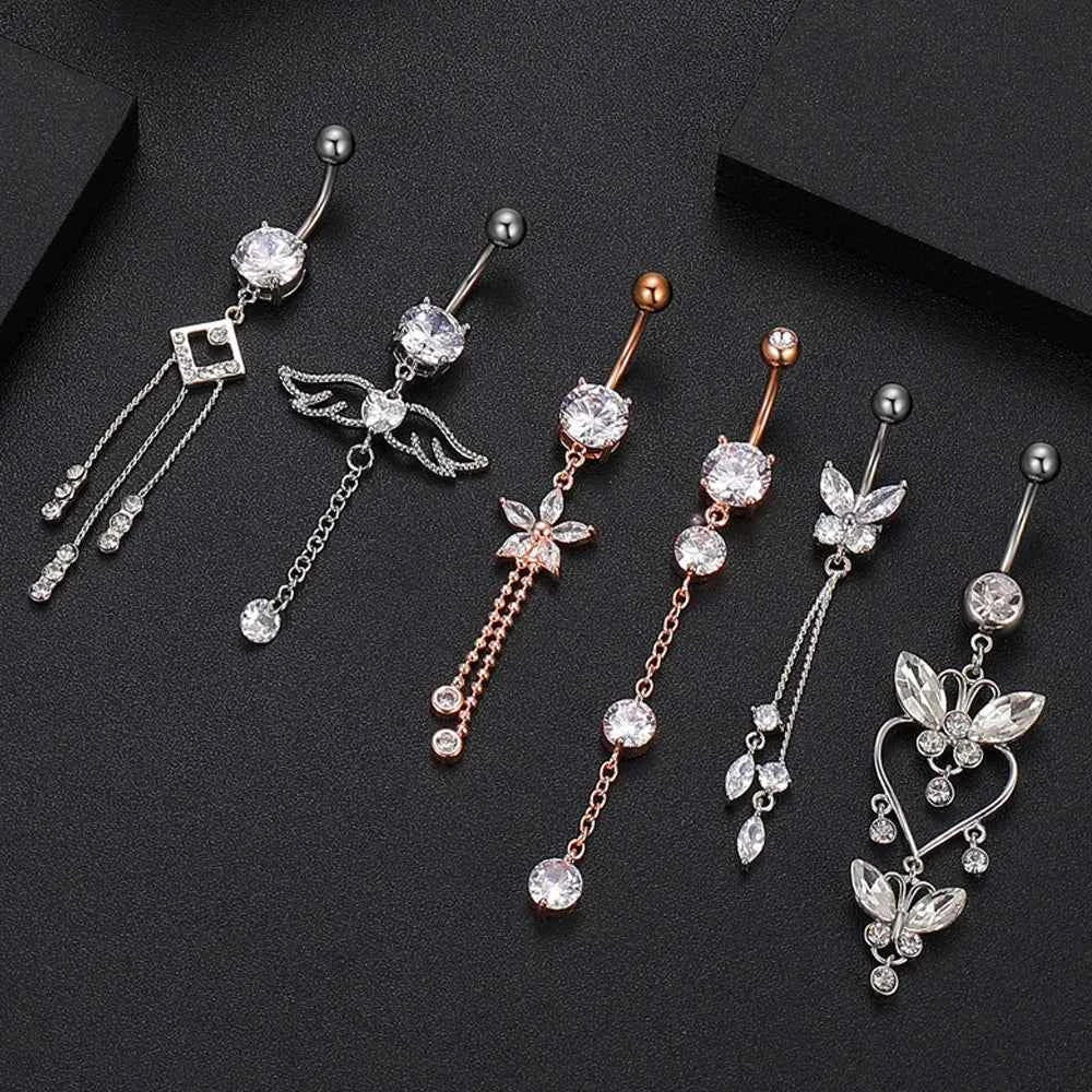 Trendy Angel Belly Button Rings